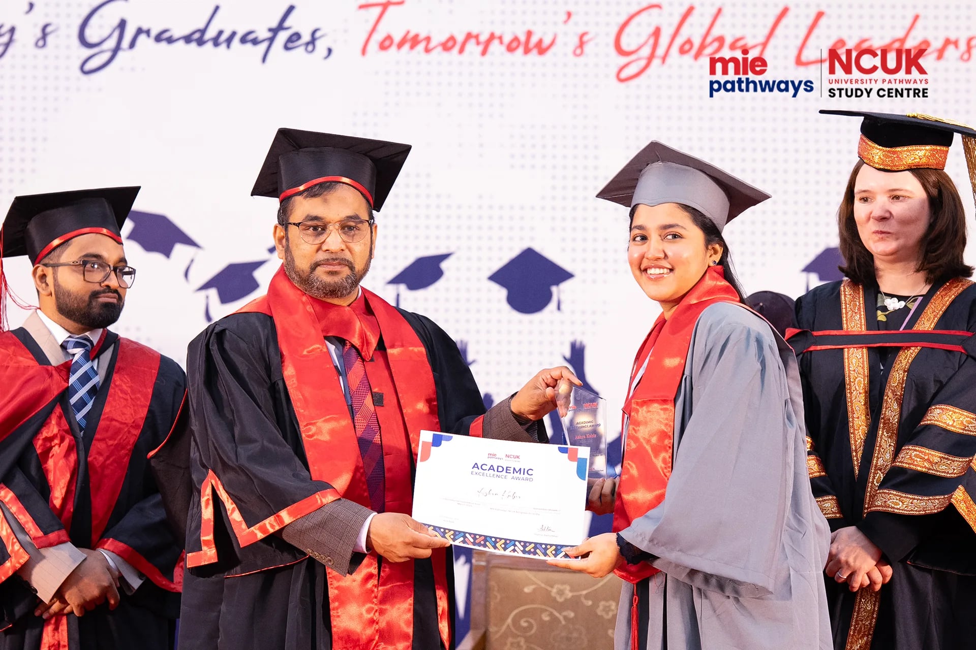 Certificate For Academic Excellence at the NCUK Graduation Ceremony 2026 — photo 1