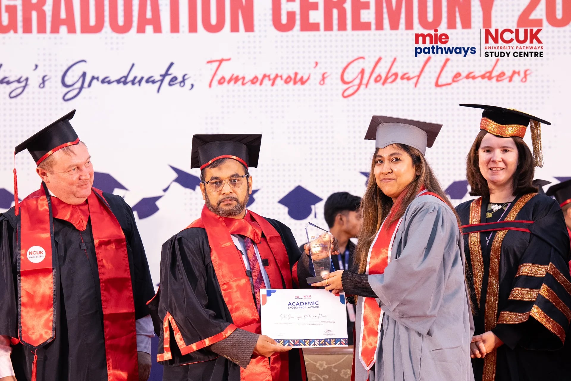 Certificate For Academic Excellence at the NCUK Graduation Ceremony 2026 — photo 3