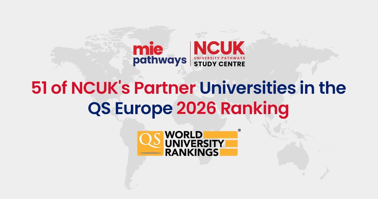 51 of NCUK's Partner Universities in the QS Europe 2026 Ranking