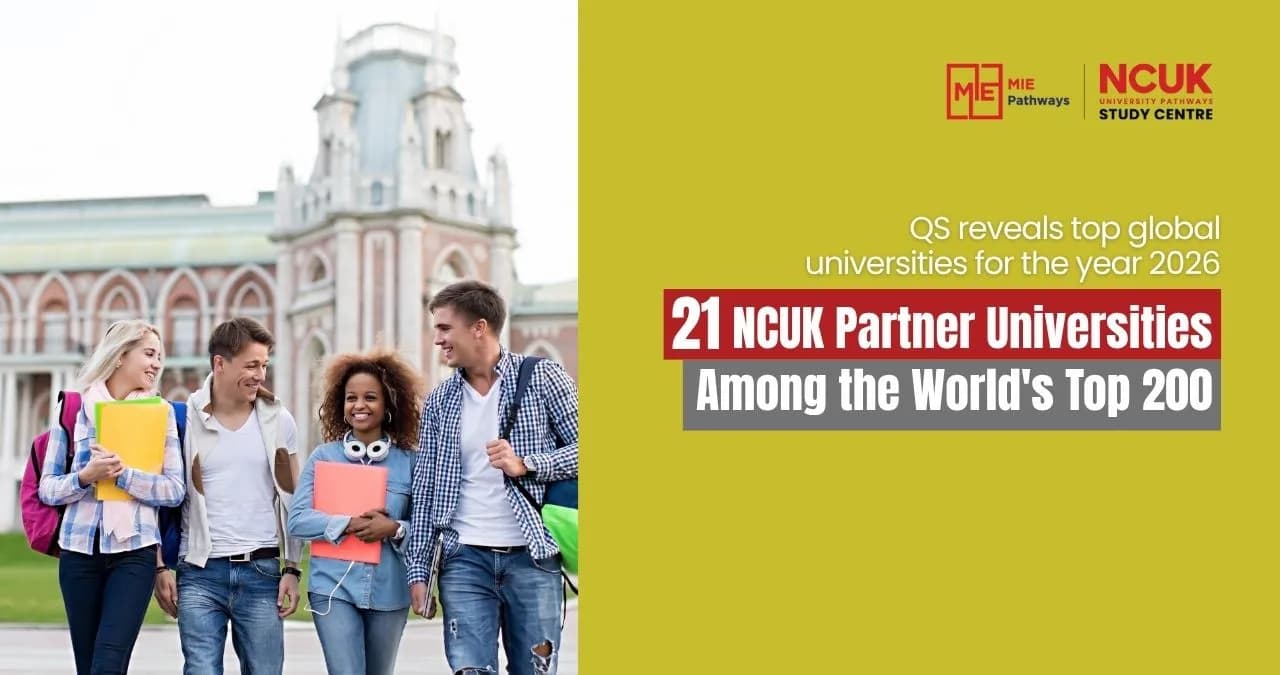 QS reveals the world's top partner universities of NCUK