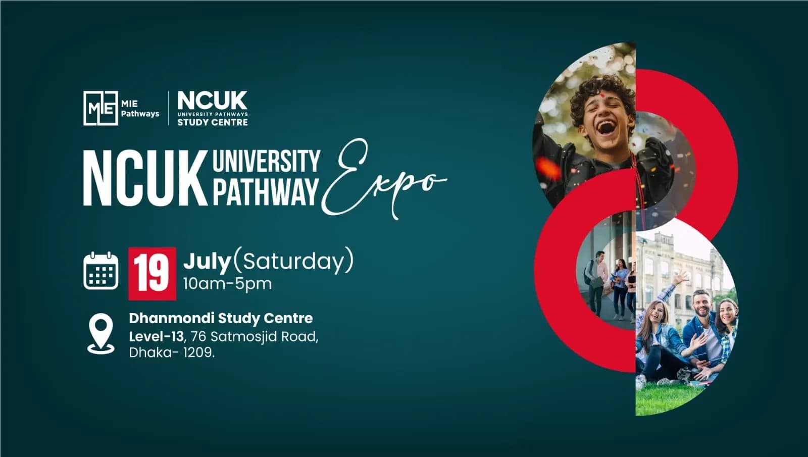 The path to global academic excellence begins here—welcome to the NCUK University Pathway EXPO!